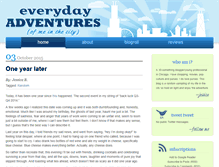 Tablet Screenshot of myeverydayadventures.com
